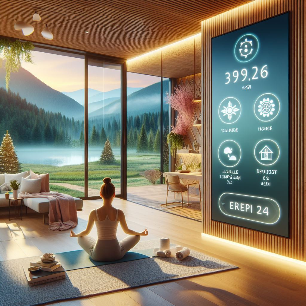 Biometric sensors in her room adjust the temperature and lighting to optimize her sleep and recovery.
